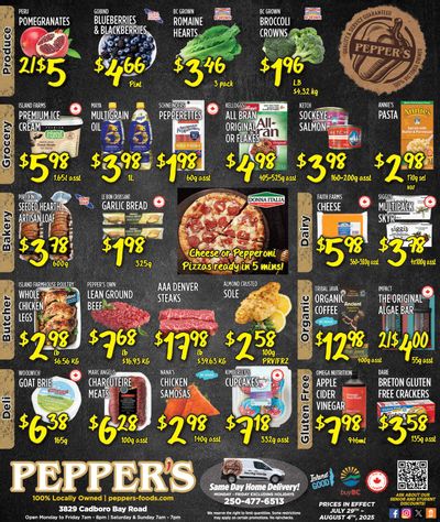 Pepper's Foods Flyer July 29 to August 4