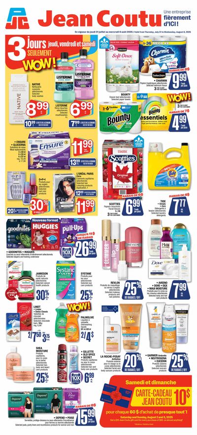 Jean Coutu Flyer July 31 to August 6