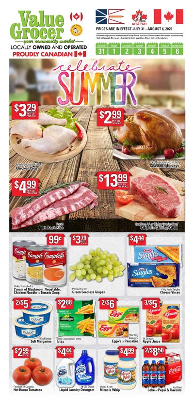Value Grocer Flyer July 31 to August 6