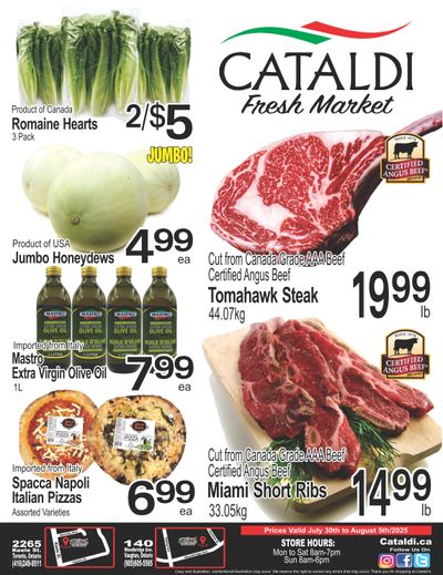 Cataldi Fresh Market Flyer July 30 to August 5