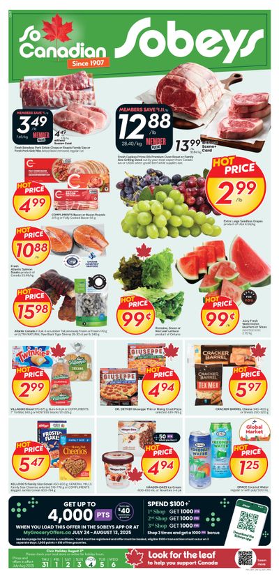 Sobeys (ON) Flyer July 31 to August 6
