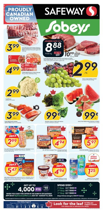 Sobeys/Safeway (AB, SK & MB) Flyer July 31 to August 6