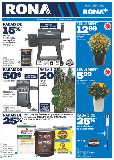 Rona & Rona+ (QC) Flyer July 31 to August 6