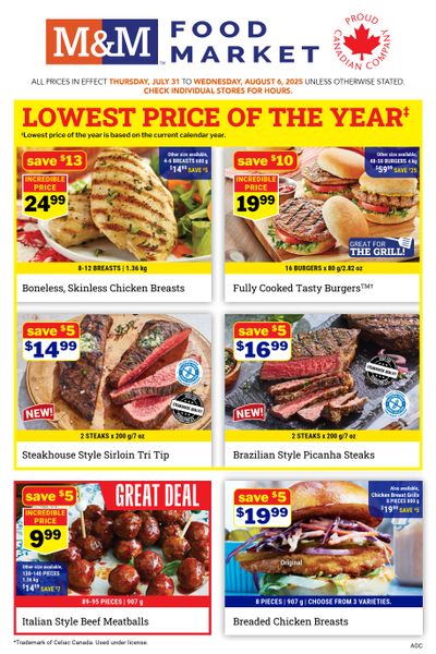 M&M Food Market (Atlantic, ON & West) Flyer July 31 to August 6
