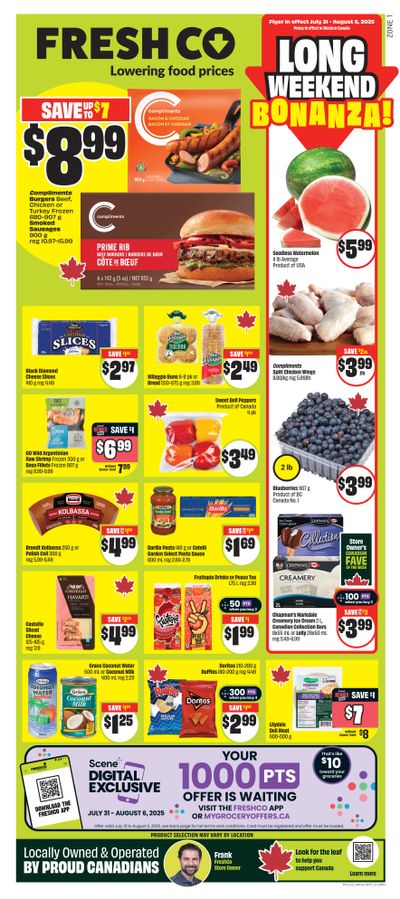 FreshCo (West) Flyer July 31 to August 6