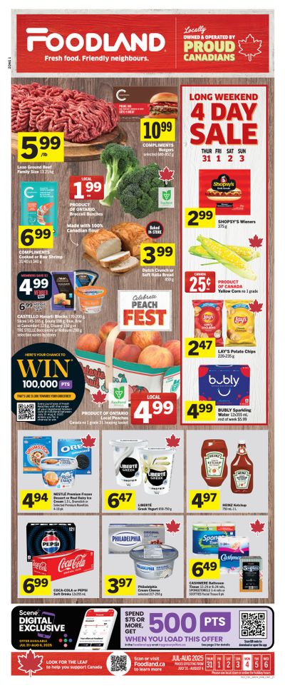 Foodland (ON) Flyer July 31 to August 6
