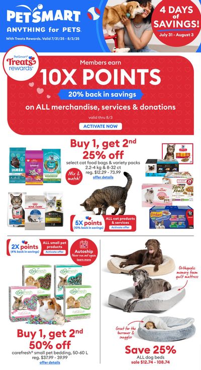 PetSmart Flyer July 31 to August 3