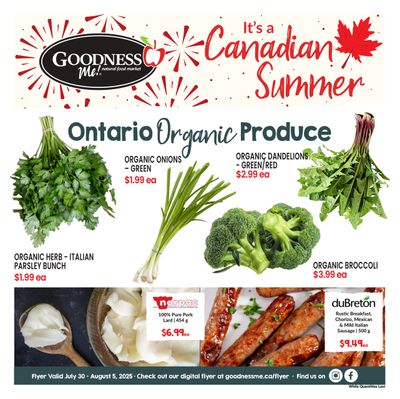 Goodness Me Flyer July 30 to August 5