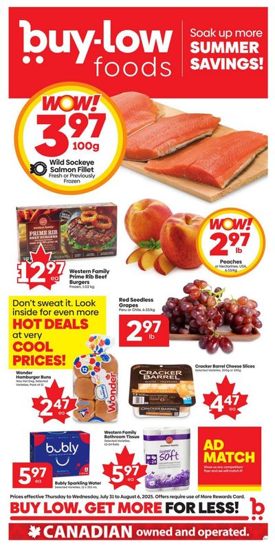 Buy-Low Foods Flyer July 31 to August 6