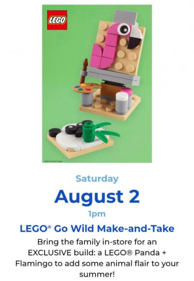 Toys R Us Canada: LEGO Go Wild Free Make-and-Take Event August 2nd + More