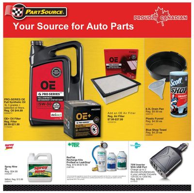 PartSource Flyer July 31 to August 6
