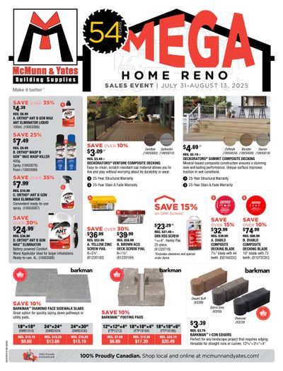 McMunn & Yates Building Supplies Flyer July 31 to August 13