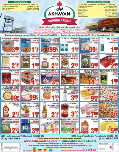 Akhavan Supermarche Flyer July 30 to August 5