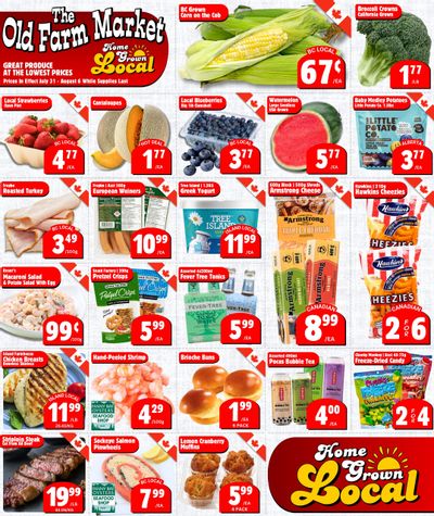 The Old Farm Market (Courtenay) Flyer July 31 to August 6