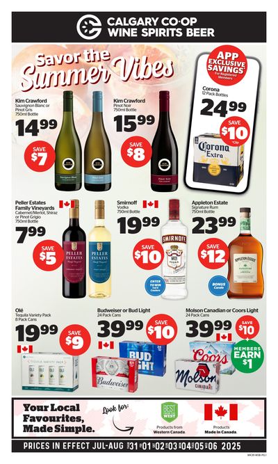 Calgary Co-op SWCB Flyer July 31 to August 6