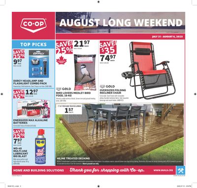 Co-op (West) Home Centre Flyer July 31 to August 6