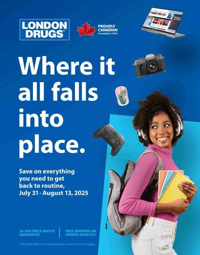 London Drugs Back To School Flyer July 31 to August 13