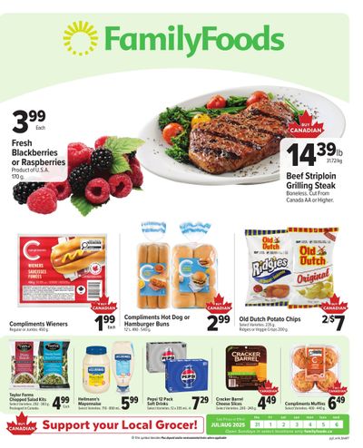 Family Foods Flyer July 31 to August 6