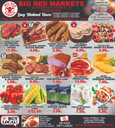 Big Red Markets Flyer July 31 to August 6