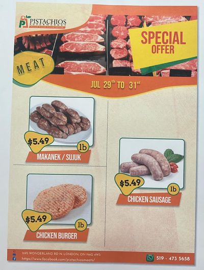 Pistachios Supermarket Flyer July 29 to 31