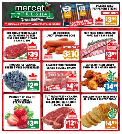 Mercato Fresh Flyer July 31 to August 6