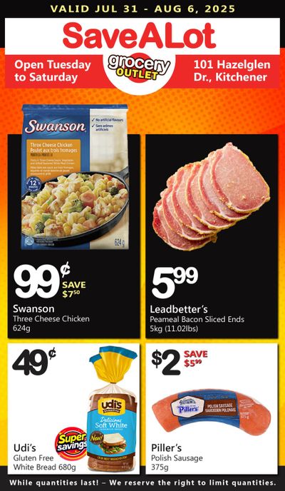 SaveALot Grocery Outlet Flyer July 31 to August 6