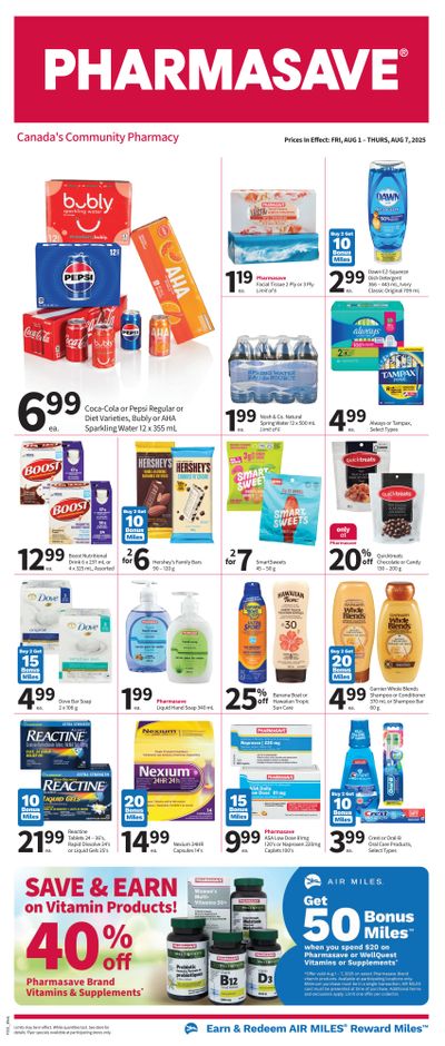 Pharmasave (West) Flyer August 1 to 7