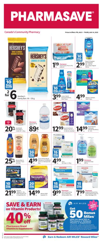 Pharmasave (ON) Flyer August 1 to 14