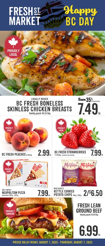 Fresh St. Market Flyer August 1 to 7