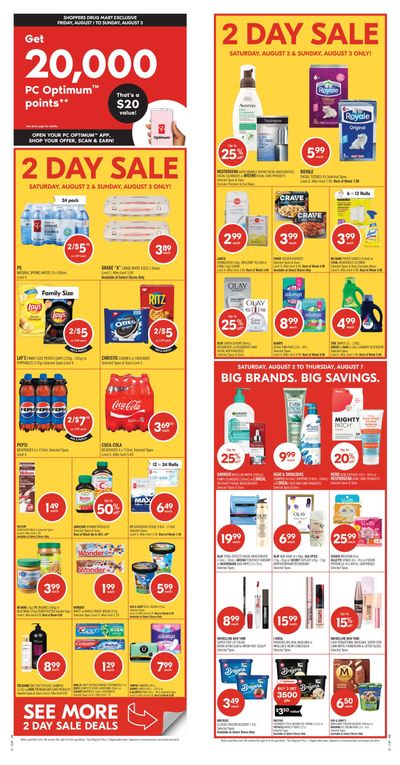 Shoppers Drug Mart (ON) Flyer August 2 to 7