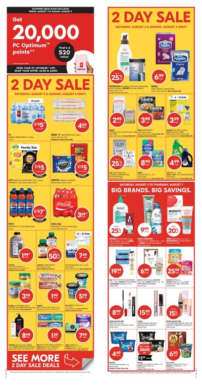 Shoppers Drug Mart (West) Flyer August 2 to 7