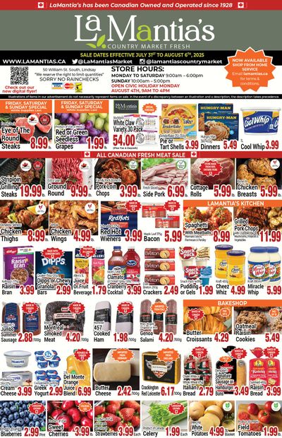 LaMantia's Flyer July 31 to August 6