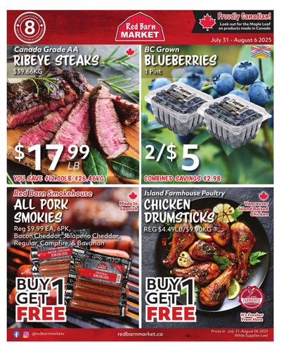 Red Barn Market Flyer July 31 to August 6