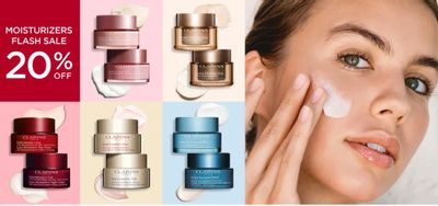 Clarins Canada Flash Sale: Save 20% on Moisturizers + Free Gift with Purchase