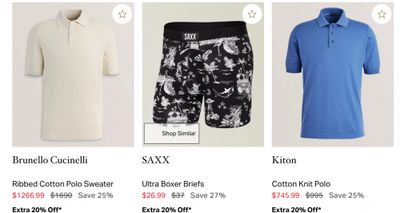 Harry Rosen Canada: End of Season Sale up to 60% off + Extra 20% off