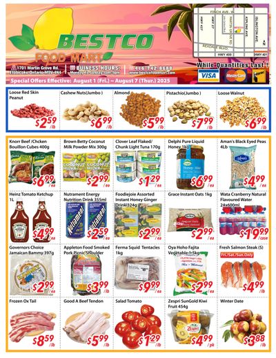 BestCo Food Mart (Etobicoke) Flyer August 1 to 7