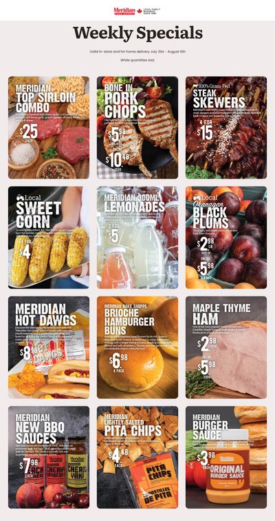 Meridian Farm Market Flyer July 31 to August 6