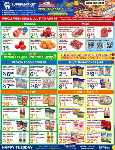 88 Supermarket Flyer July 31 to August 6