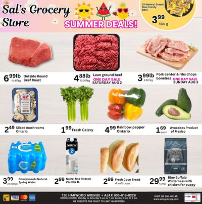 Sal's Grocery Flyer August 1 to 7