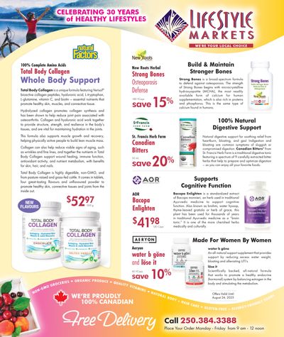 Lifestyle Markets Flyer July 31 to August 24