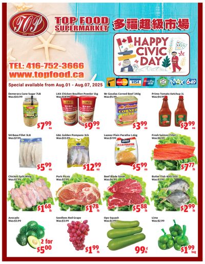 Top Food Supermarket Flyer August 1 to 7