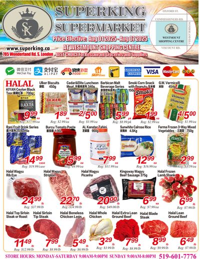 Superking Supermarket (London) Flyer August 1 to 7