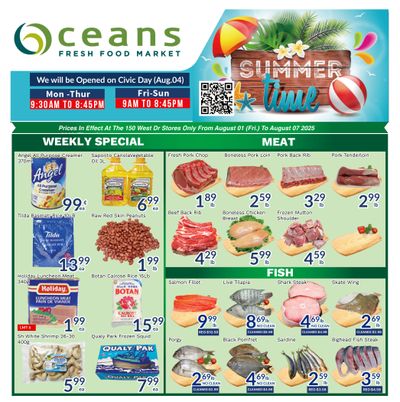 Oceans Fresh Food Market (Brampton) Flyer August 1 to 7