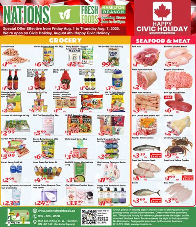 Nations Fresh Foods (Hamilton) Flyer August 1 to 7