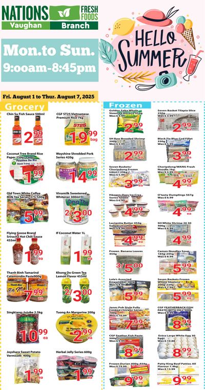 Nations Fresh Foods (Vaughan) Flyer August 1 to 7