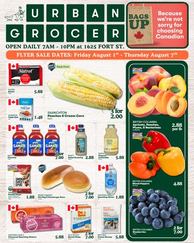 Urban Grocer Flyer August 1 to 7