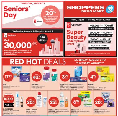 Shoppers Drug Mart Canada: Super Beauty Redemption August 1st – 5th + More