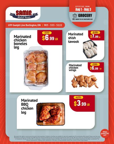 Samir Supermarket Flyer August 1 to 3
