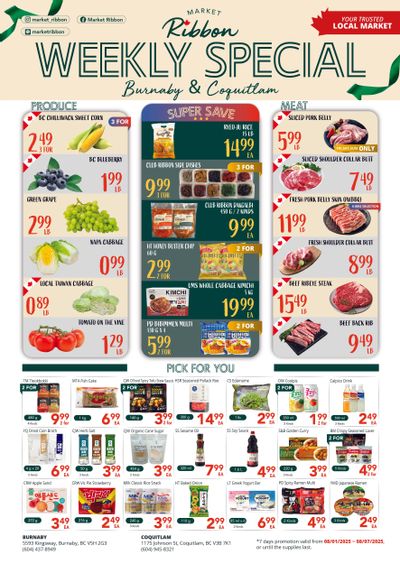 Market Ribbon Flyer August 1 to 7