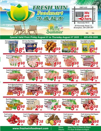 Fresh Win Foodmart Flyer August 1 to 7